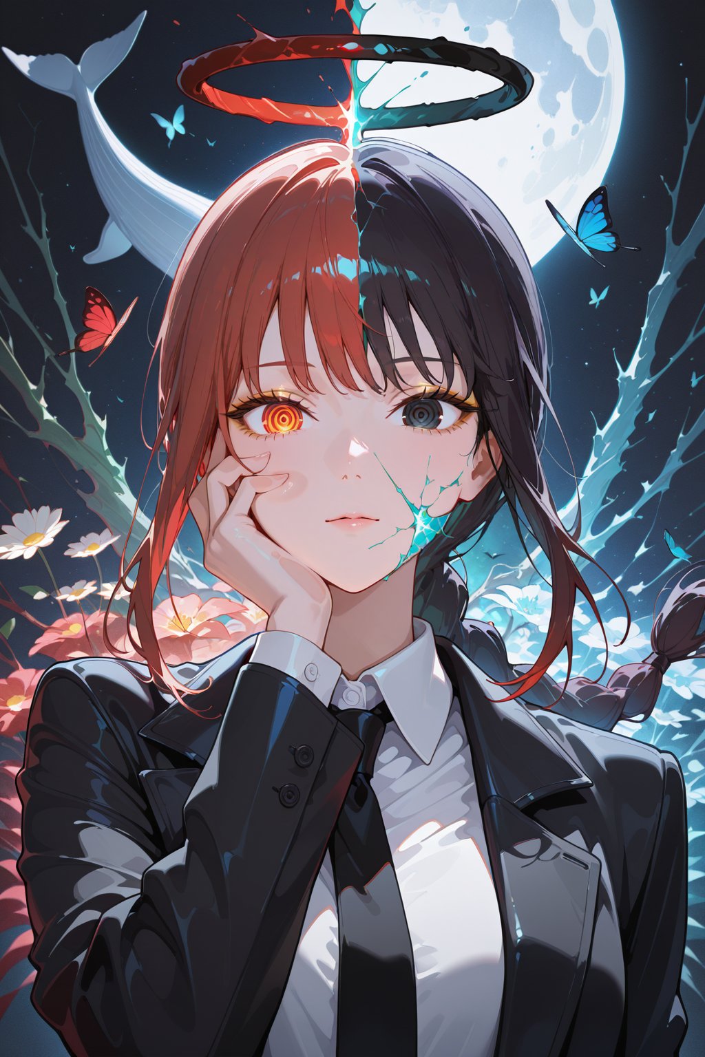 makima \(chainsaw man\),  1girl,  abstract by Aquashades on Tensor.Art