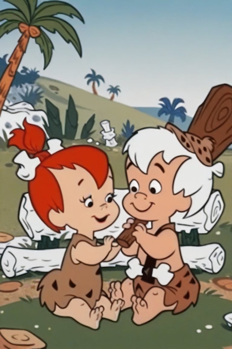 The Flinstones,  Bamm-Bamm Rubble,  Pebbles Flintstone by Oliver DR on Tensor.Art