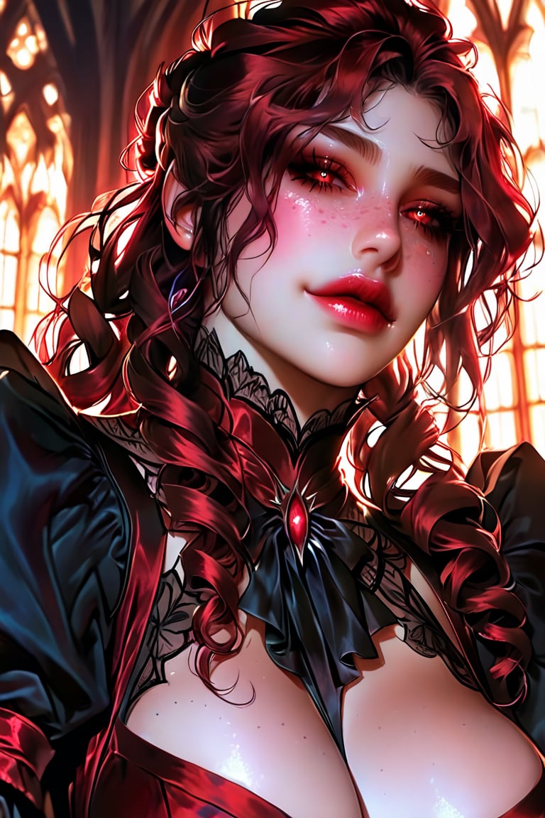 solo,  gothic mansion background,  inside by AG. on Tensor.Art
