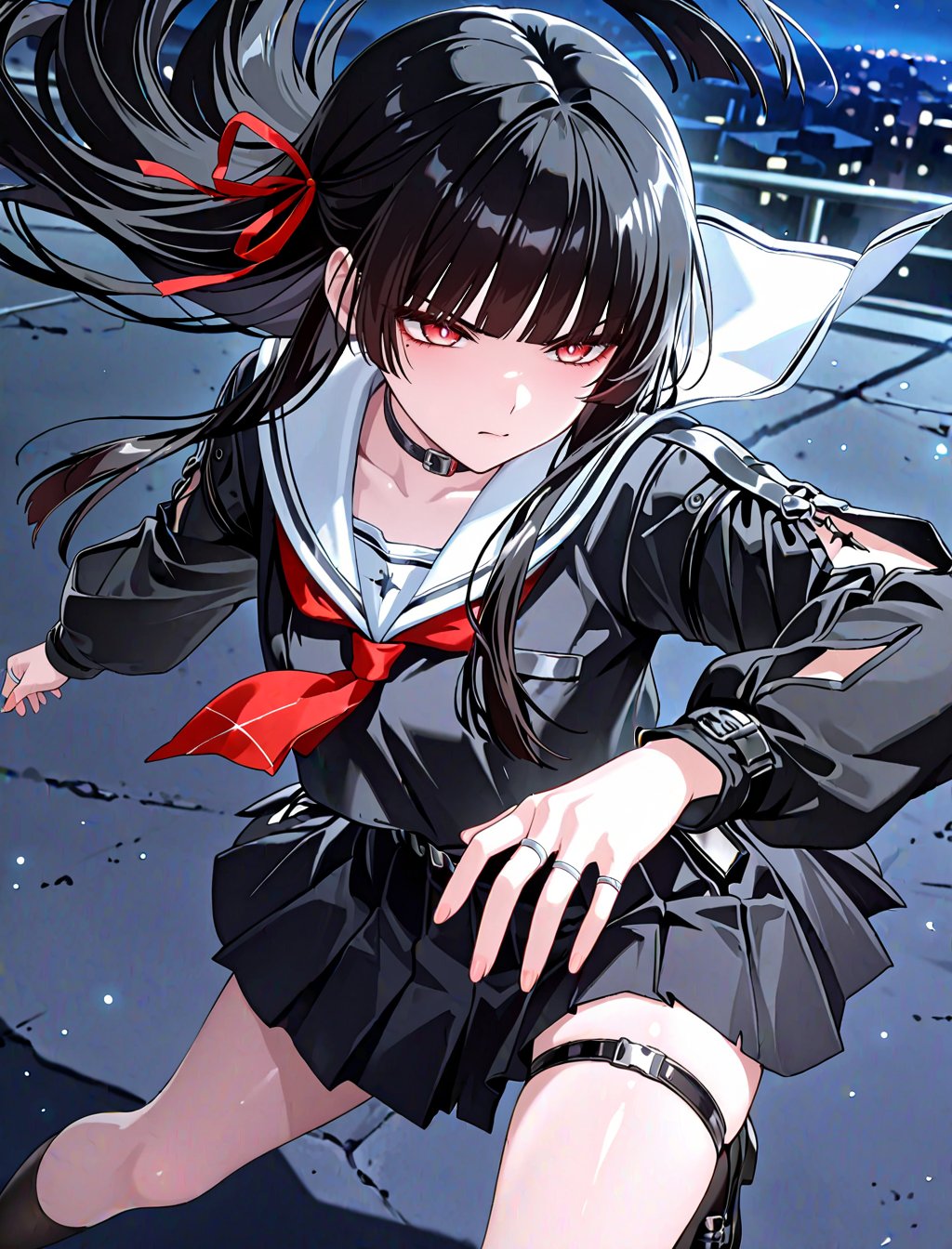 chisa_wuwa,  black hair,  1girl by user_864208480699948080 on Tensor.Art