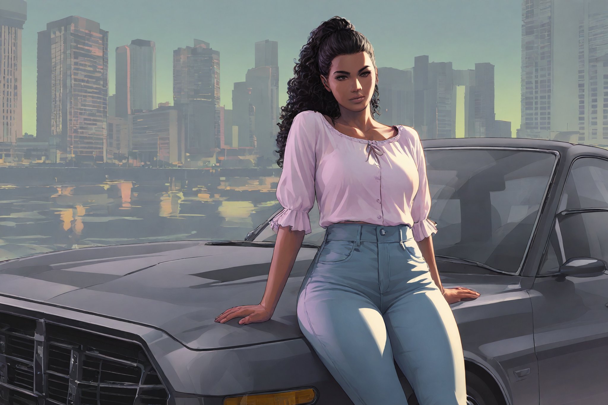 gtaVI-style,  1girl,  woman by SoulClone on Tensor.Art