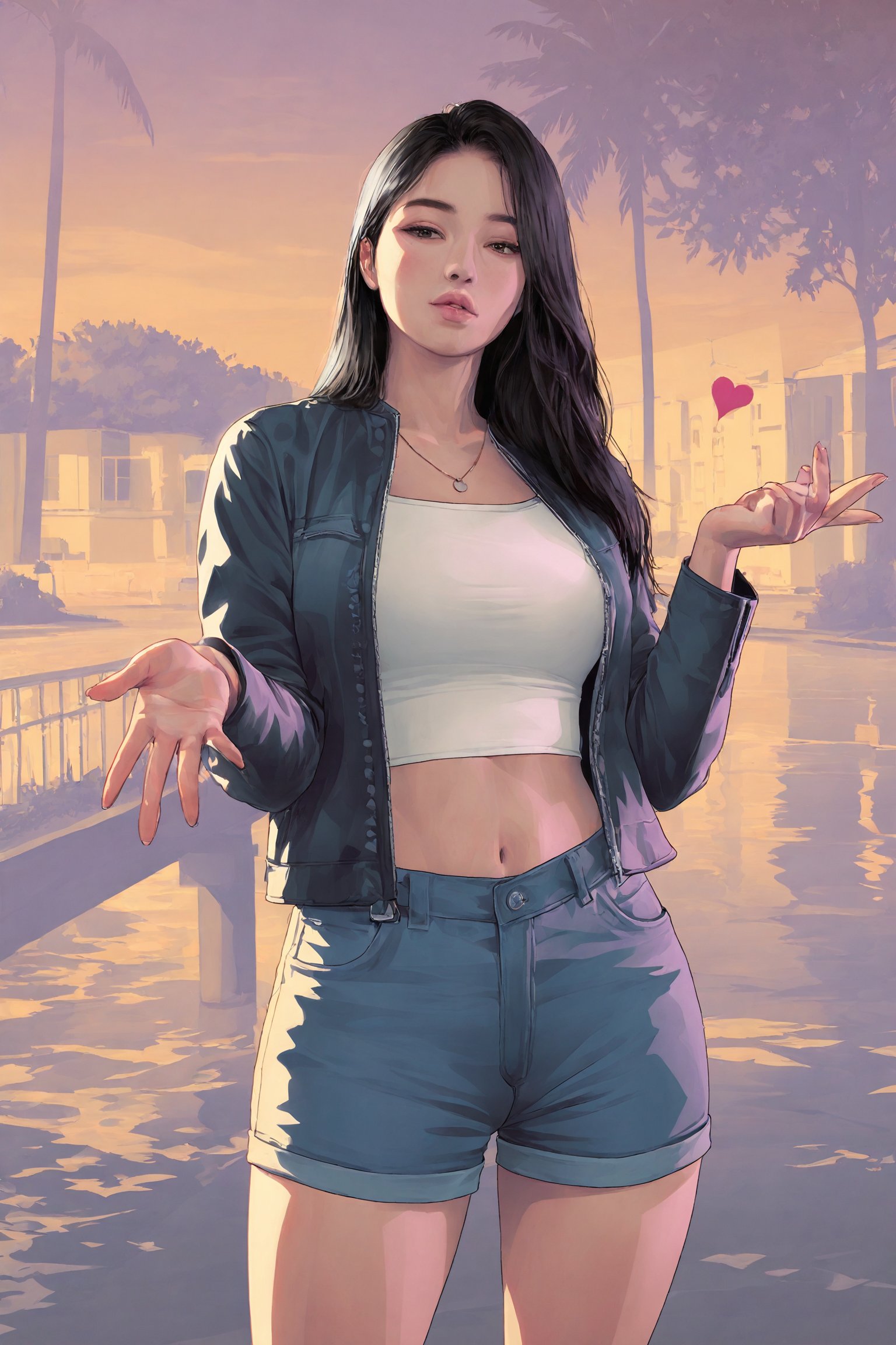 gtaVI-style,  1girl,  korean woman by SoulClone on Tensor.Art