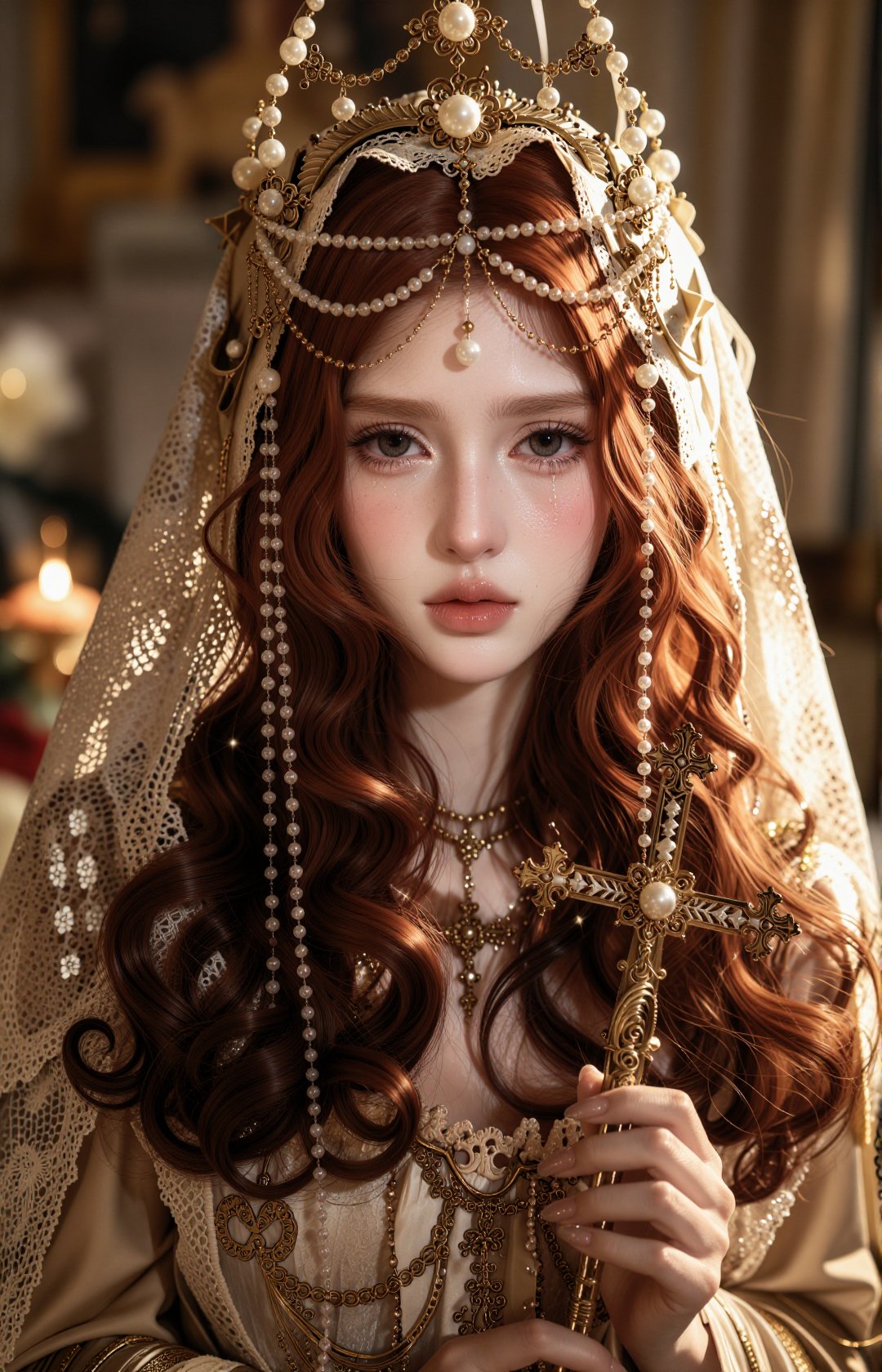 cinematic royal portrait,  delicate doll-like facial features,  porcelain skin by nearme on Tensor.Art