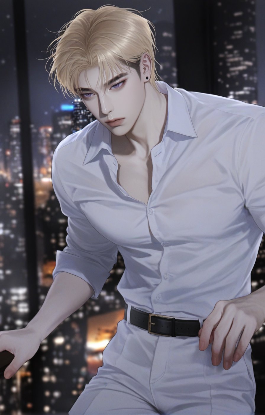 1boy,  semi-realistic anime,  manhwa-inspired illustration by 𓆩 𝓩𝖊𝖗𝖊𝖙𝖍𝖟 𓆪 on Tensor.Art