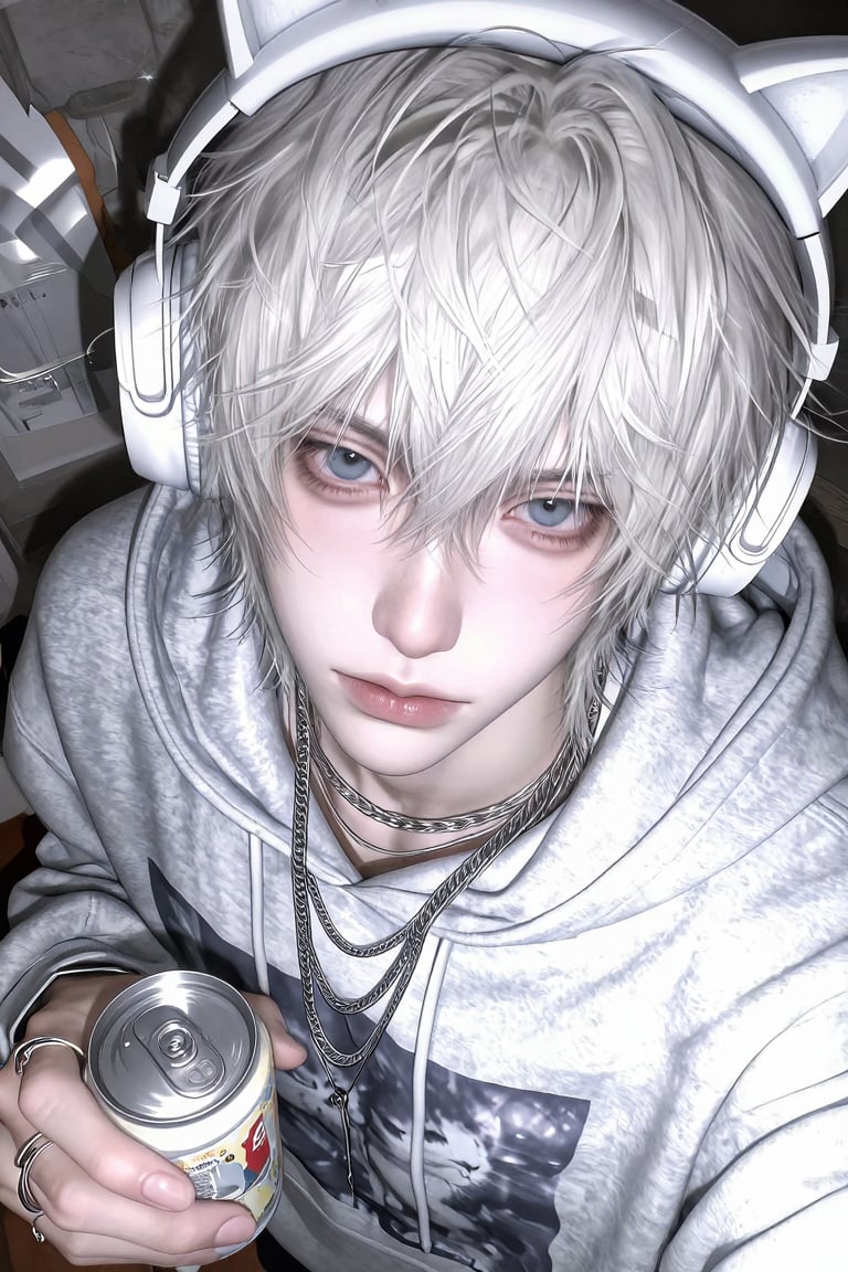 1 man,  solo,  white hair by NxyF!ng on Tensor.Art