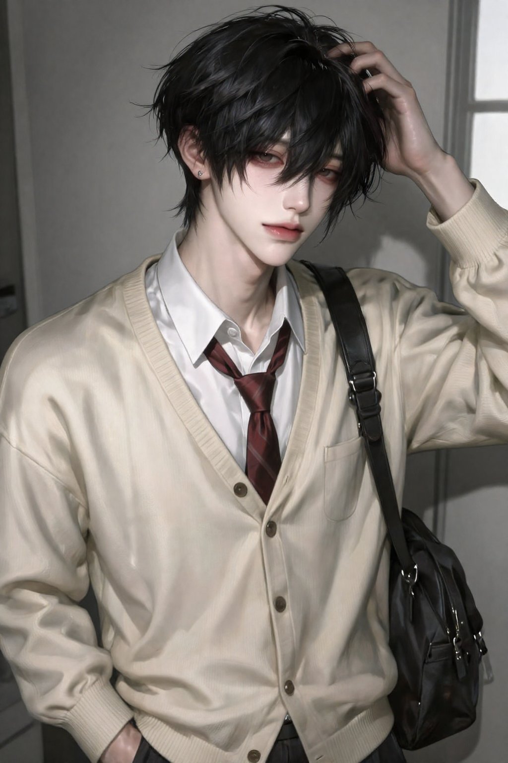 1boy,  solo,  handsome young male by NxyF!ng on Tensor.Art
