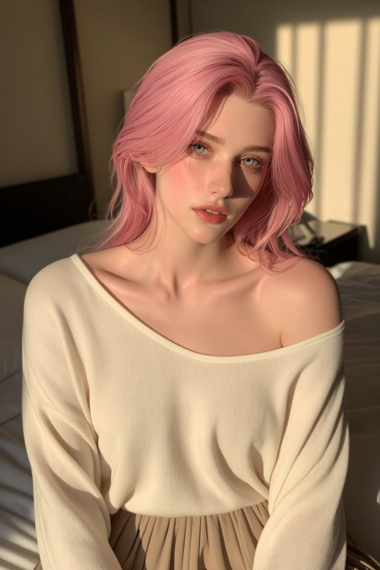C☆MBOY. A highly detailed photorealistic portrait of a soft-featured femenine boy,  lithe,  with delicate facial structure...