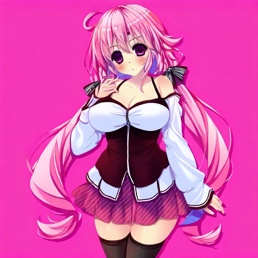 pink hair,  very long hair,  ahoge by montblanc5 on Tensor.Art
