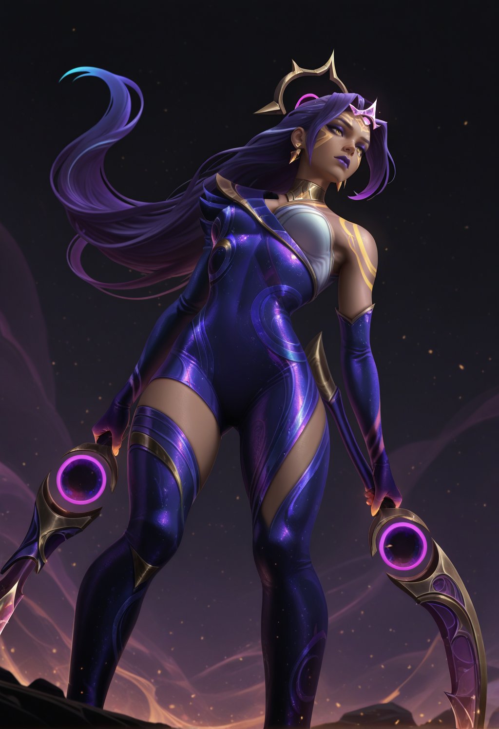 dianadcp,  yellow eyes,  dark-skinned female by cs12345 on Tensor.Art
