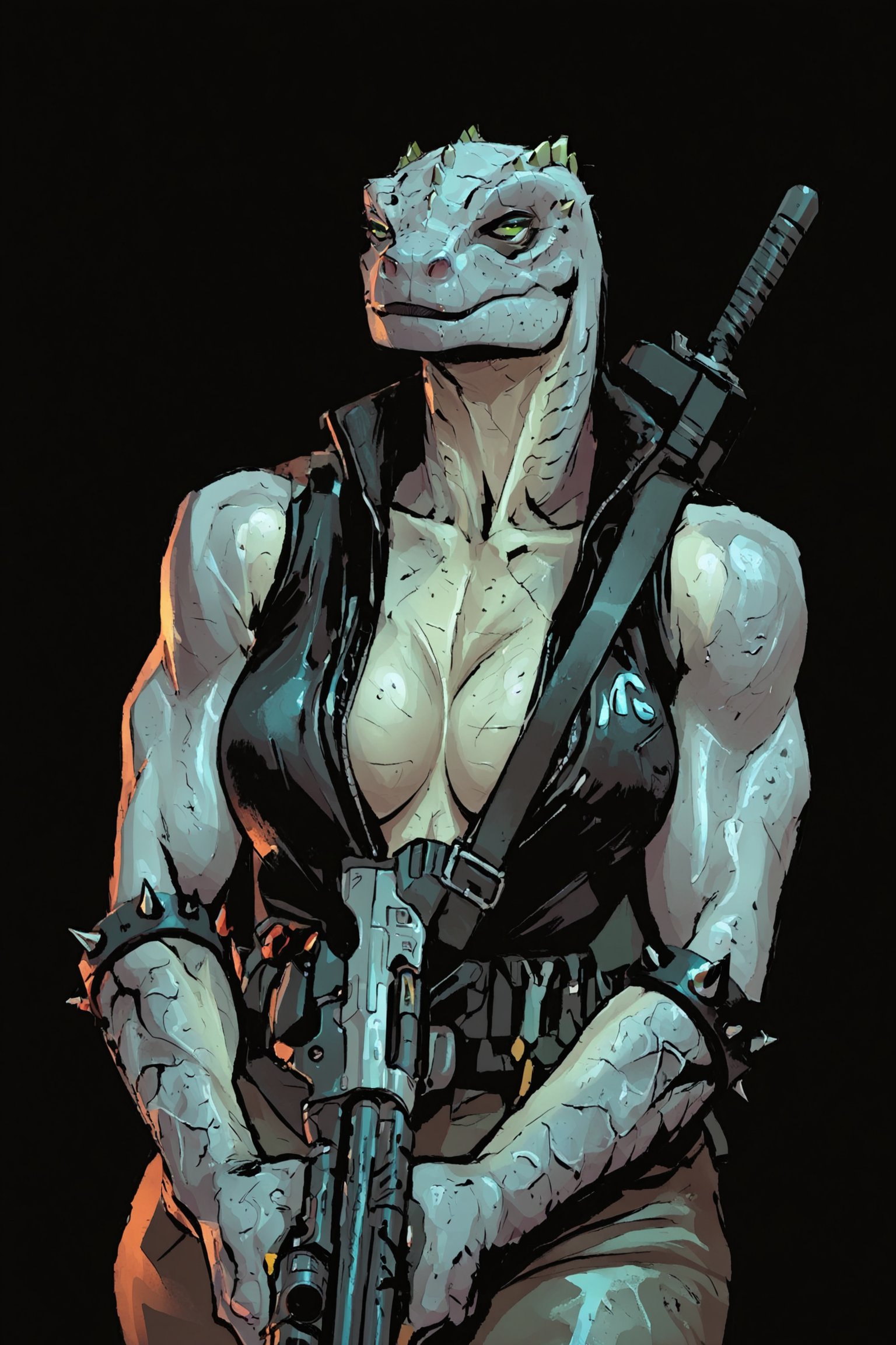 (masterpiece,  bold outlines,  cel shading by Handa on Tensor.Art