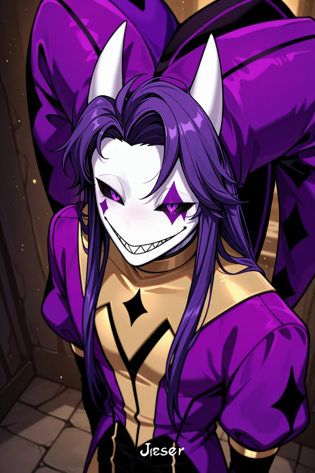 male focus,  1boy,  jester \(the freak circus\) by Lineko on Tensor.Art
