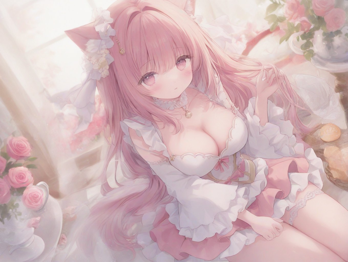 Cute Girl,  dress by Galaxy on Tensor.Art