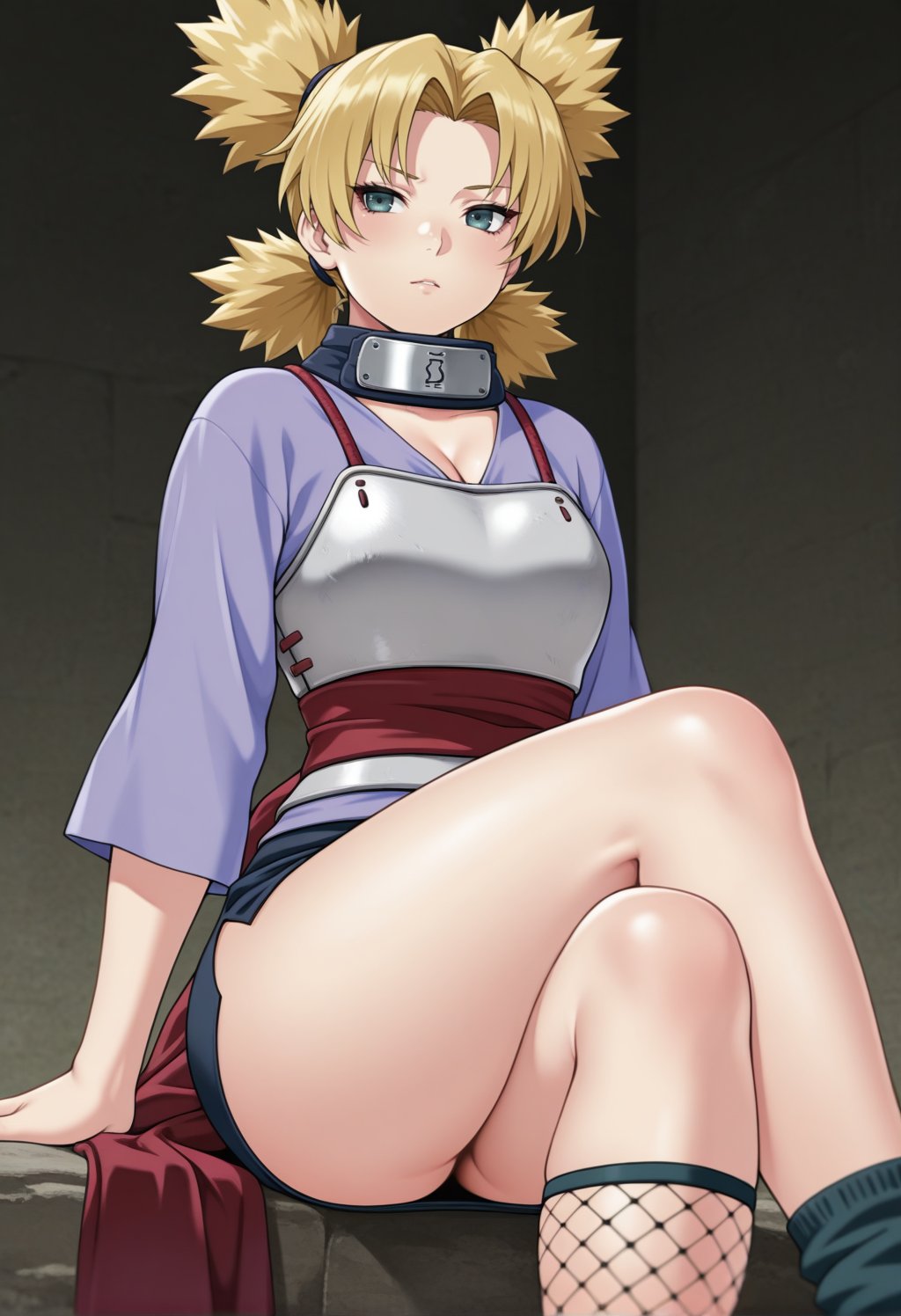 temarig2,  blonde hair,  quad tails by cs12345 on Tensor.Art