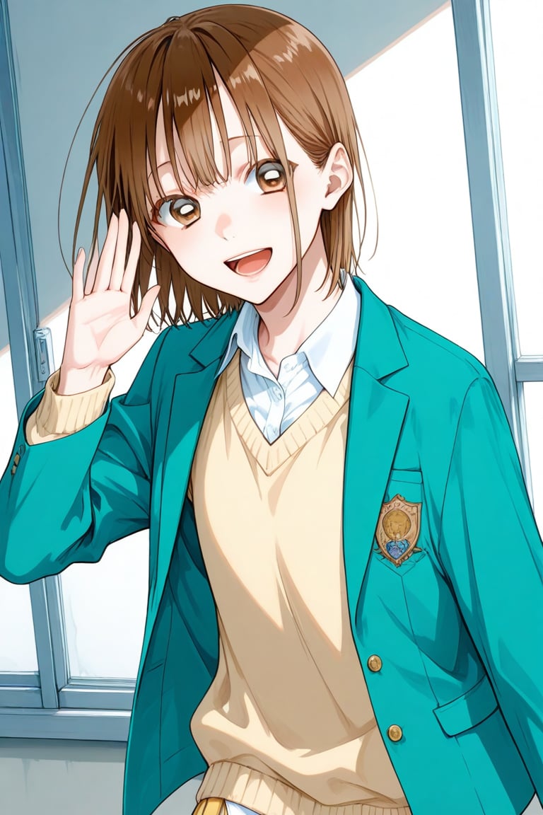 chinatsu_shikano,  short hair,  brown hair by daretoku-2 on Tensor.Art
