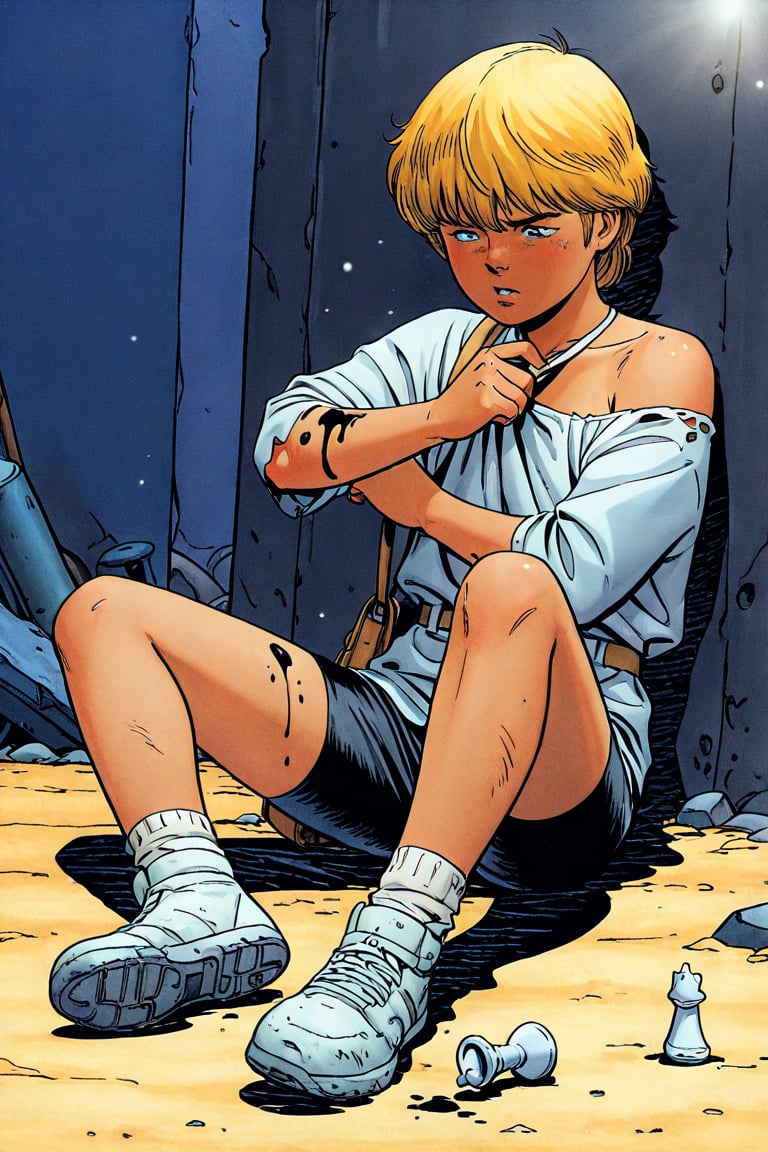 comicanasky,  blonde hair,  short hair by Wizardludas on Tensor.Art
