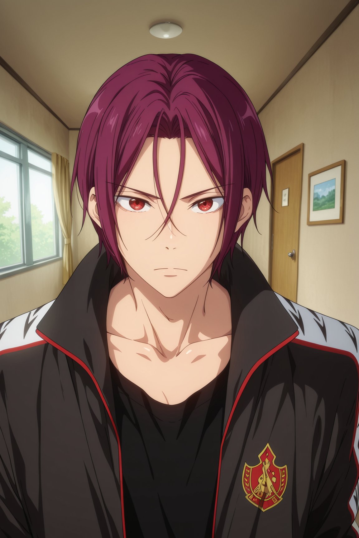 rin matsuoka,  red hair,  red eyes by 25kkai on Tensor.Art
