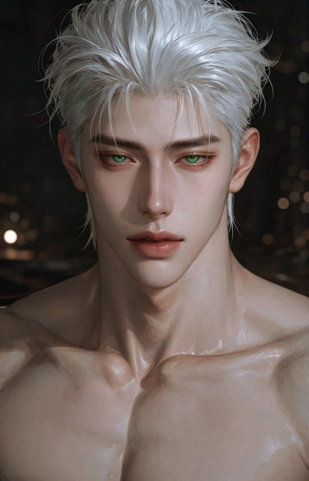 1 boy,  solo,  green eyes by 𓆩 𝓩𝖊𝖗𝖊𝖙𝖍𝖟 𓆪 on Tensor.Art