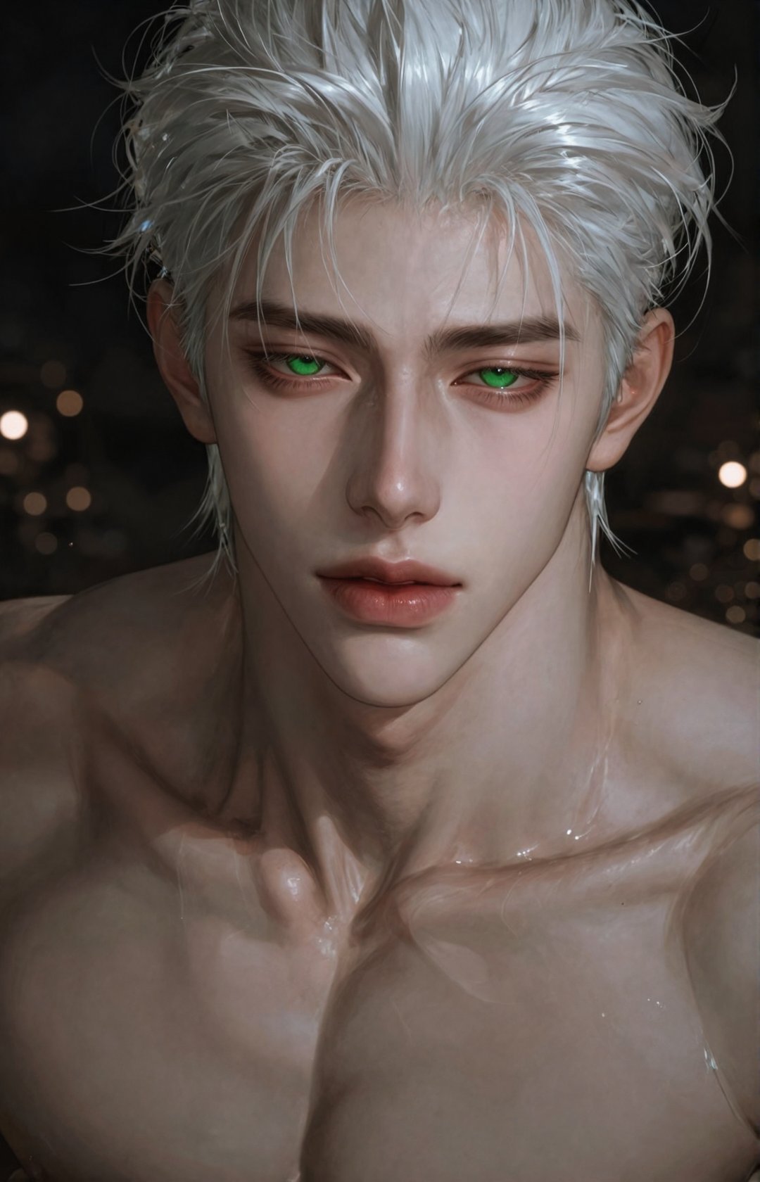 1 boy,  solo,  green eyes by 𓆩 𝓩𝖊𝖗𝖊𝖙𝖍𝖟 𓆪 on Tensor.Art