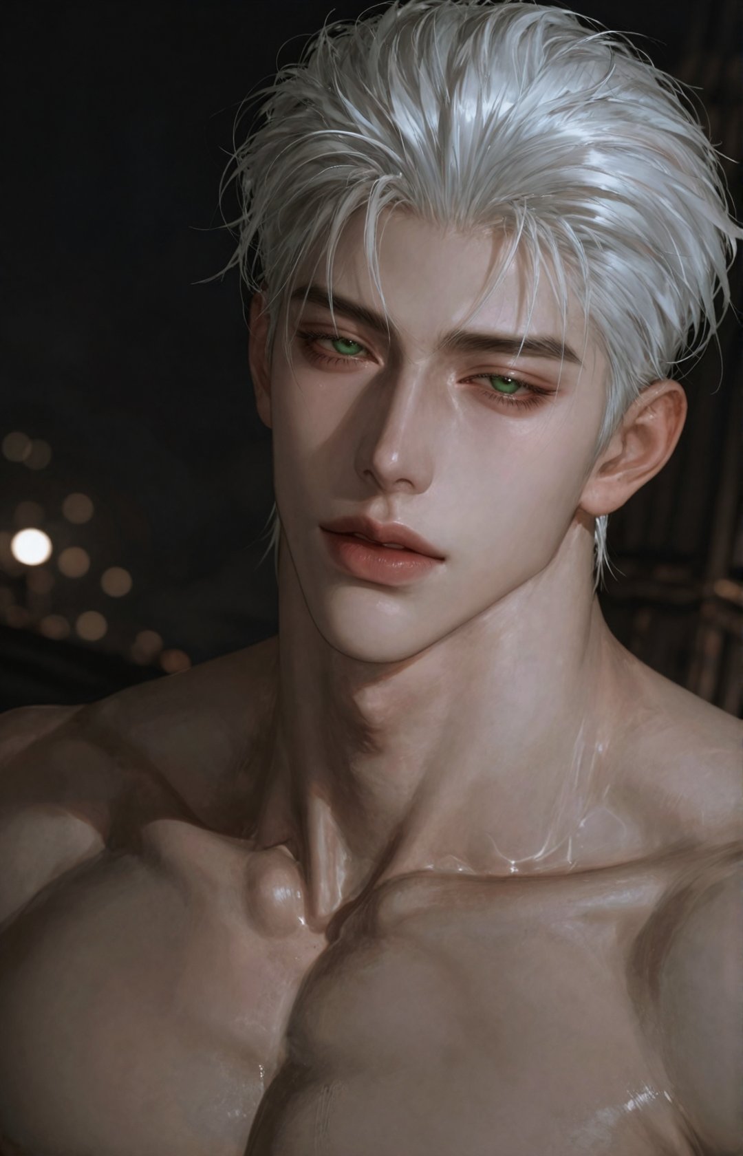 1 boy,  solo,  green eyes by 𓆩 𝓩𝖊𝖗𝖊𝖙𝖍𝖟 𓆪 on Tensor.Art