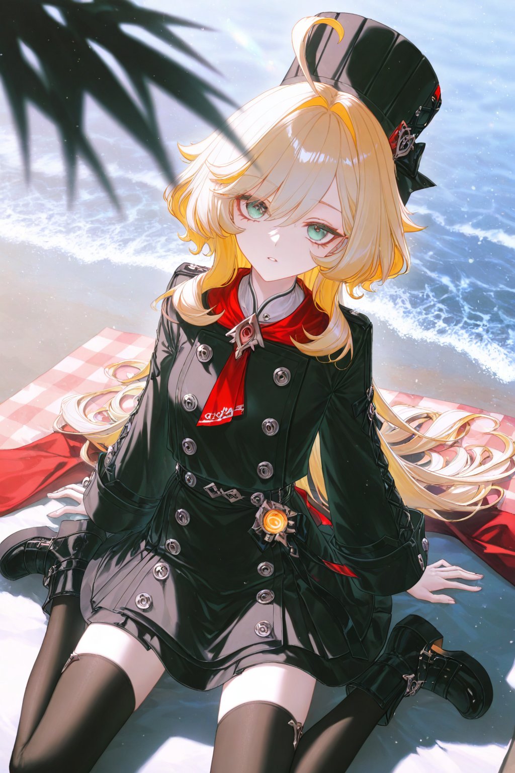 escoffier \(genshin impact\),  blonde hair,  ahoge by 月老板 on Tensor.Art