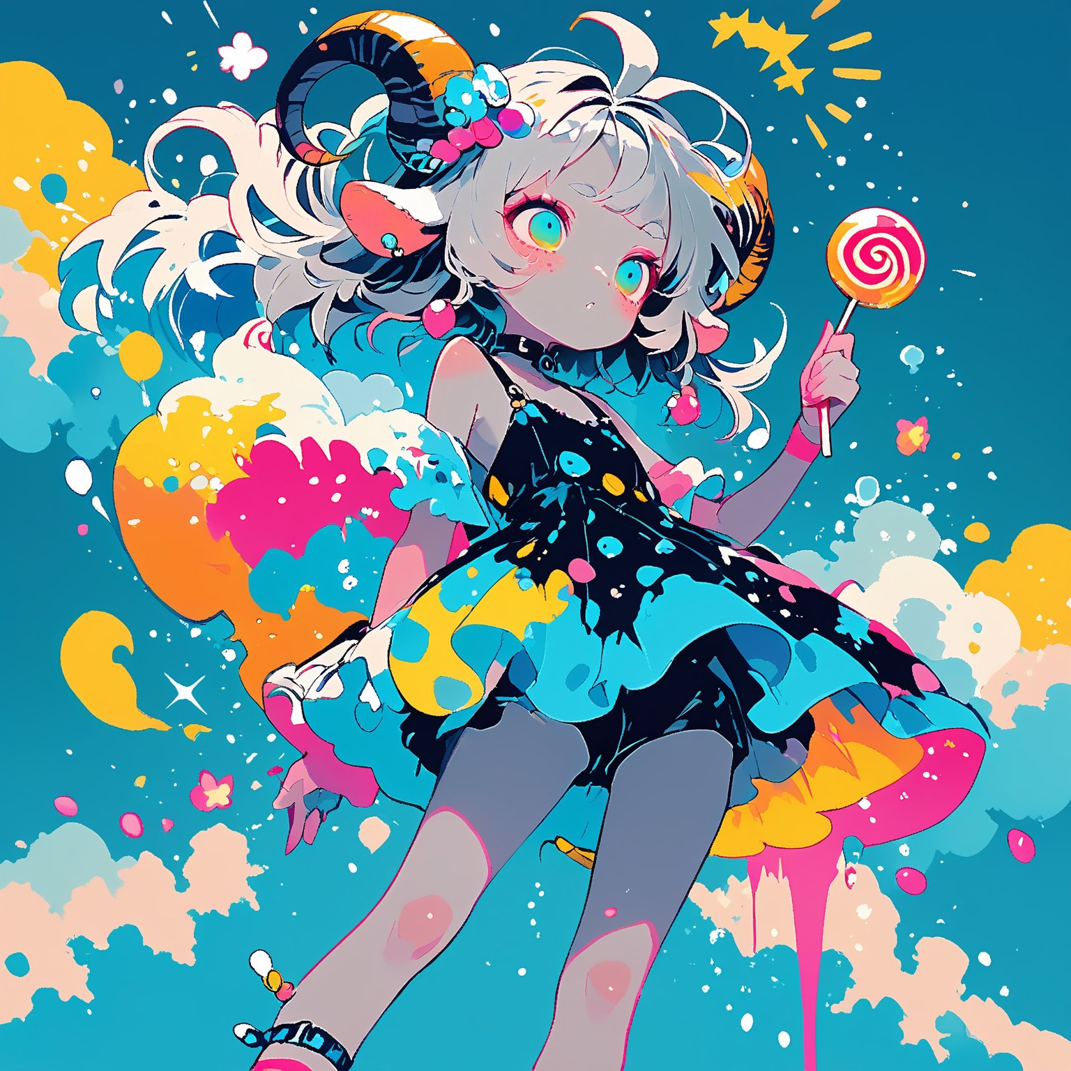 children's doodle style,  Colorful pop art,  candy pop by Mirabelle on Tensor.Art