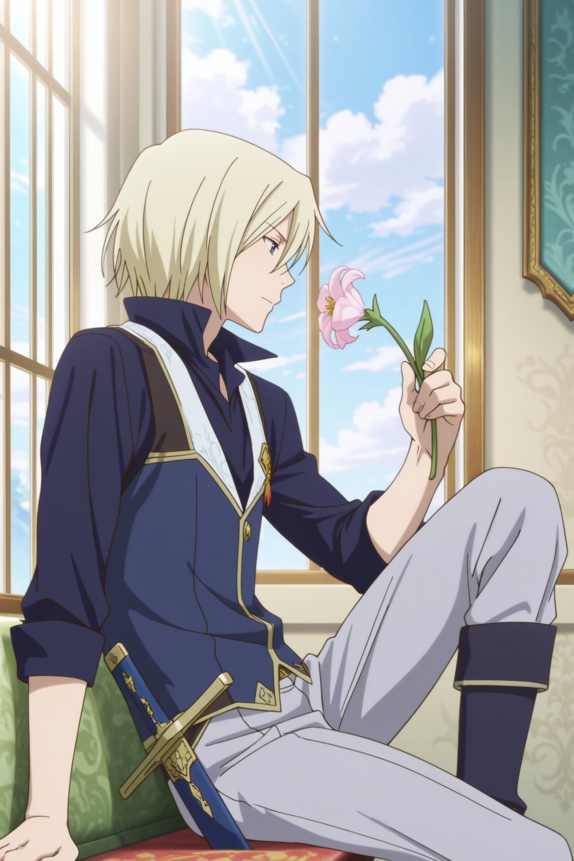 izana wistaria,  blonde hair,  blue eyes by 25kkai on Tensor.Art