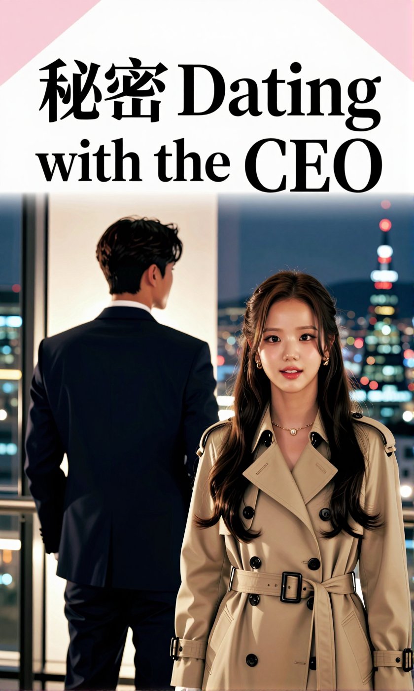 A Real-Life Photo of the Korean Beauty,  BLACKPINK's Jisoo Please create a vertical cover for a modern Korean romance web...