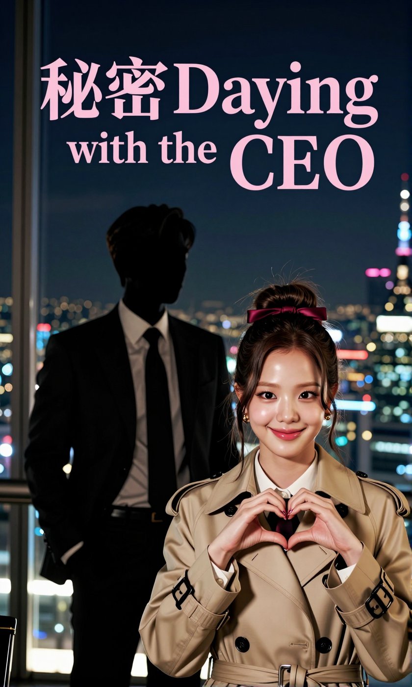 A Real-Life Photo of the Korean Beauty,  BLACKPINK's Jisoo Please create a vertical cover for a modern Korean romance web...