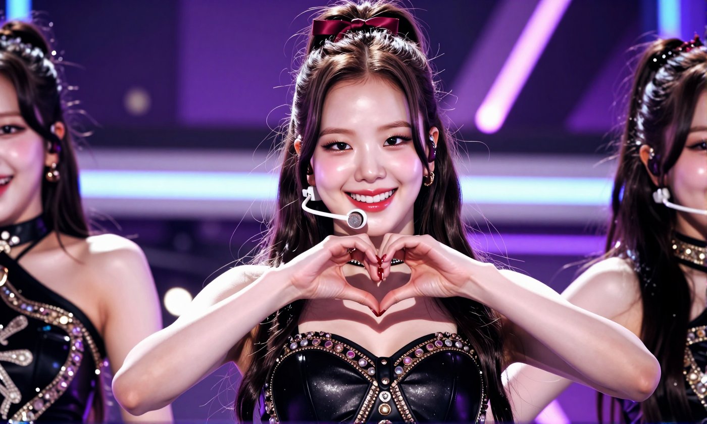 Image of a Korean woman Actual Photo: 2.0,  "A beautiful Korean woman boasting an hourglass figure,  round and voluptuous...