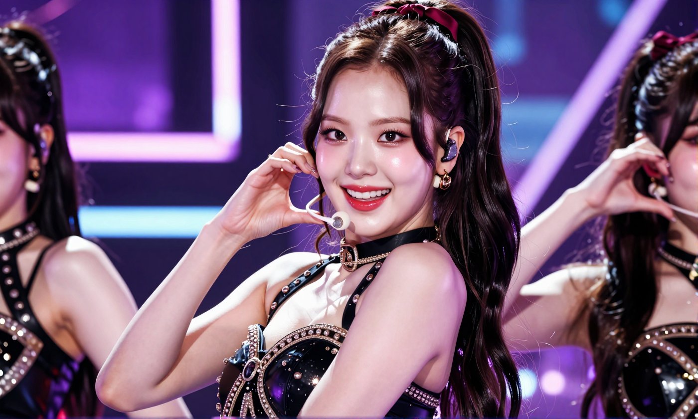 Image of a Korean woman Actual Photo: 2.0,  "A beautiful Korean woman boasting an hourglass figure,  round and voluptuous...