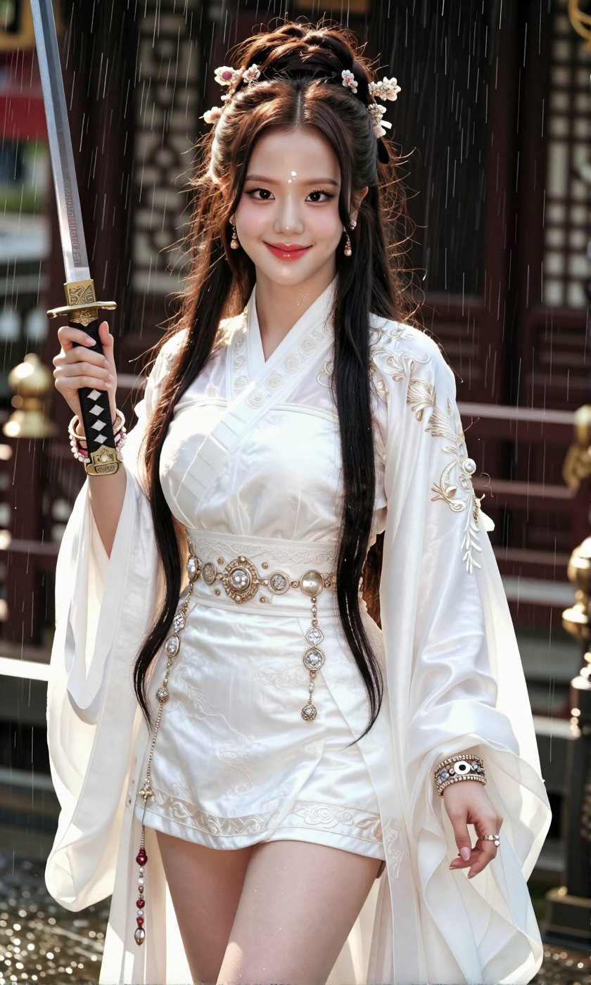 Image of a Korean woman Actual Photo: 2.0,  "A beautiful Korean woman boasting an hourglass figure,  round and voluptuous...