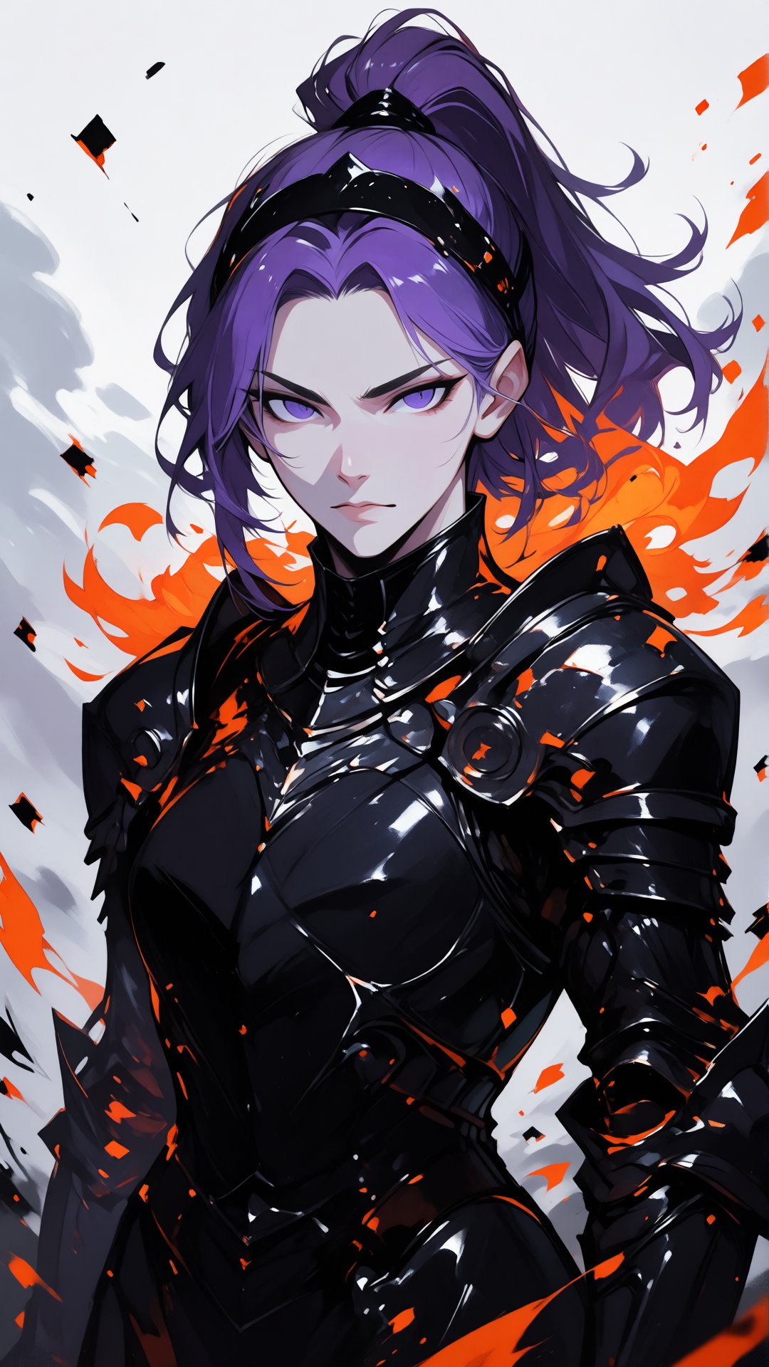 this is a digital illustration in a semi-realistic,  anime-inspired style,  the subject is a young by Dragon God on Tensor...
