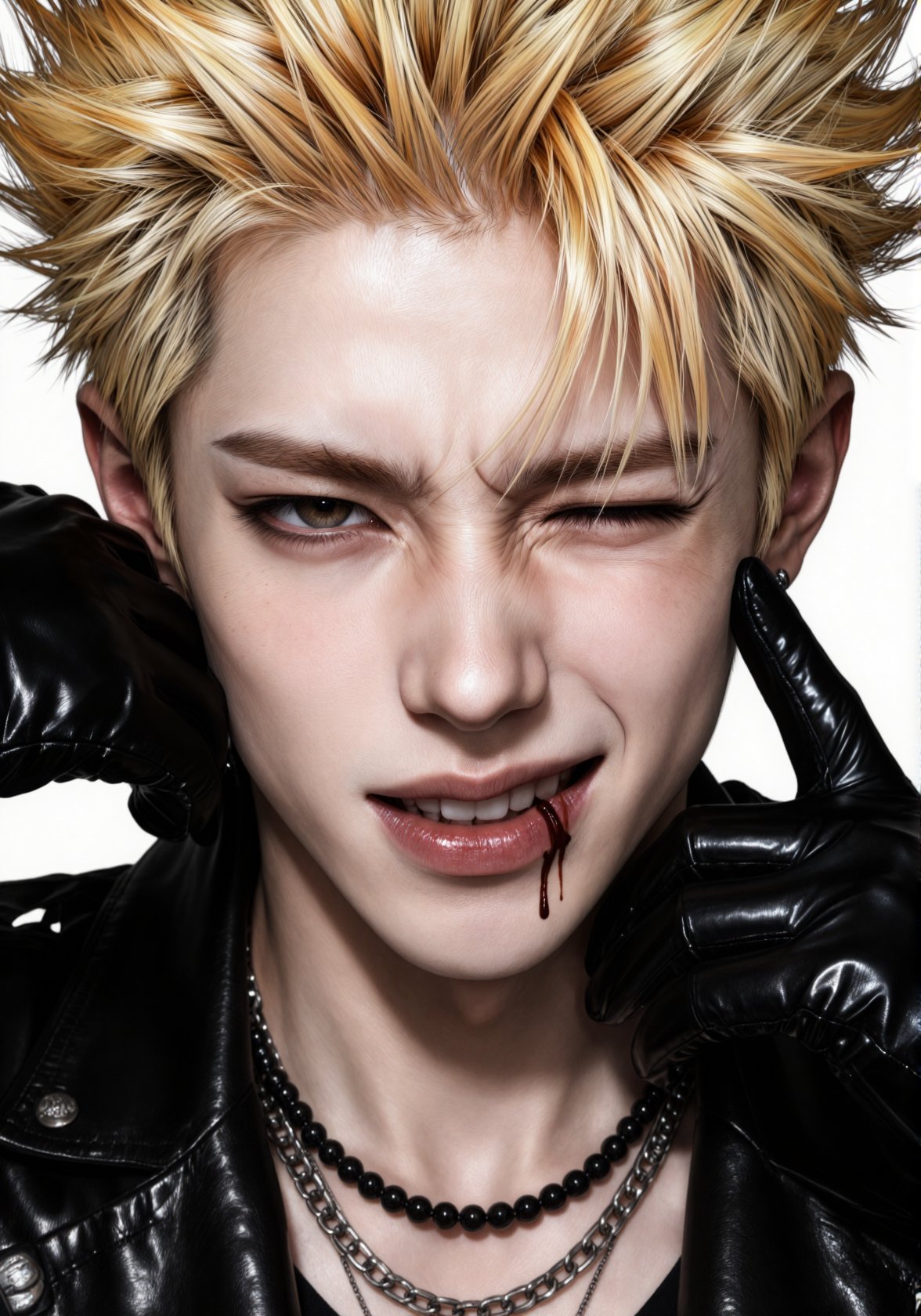 cinematic dramatic portrait,  rebellious male character,  aggressive gritty facial expression by nearme on Tensor.Art