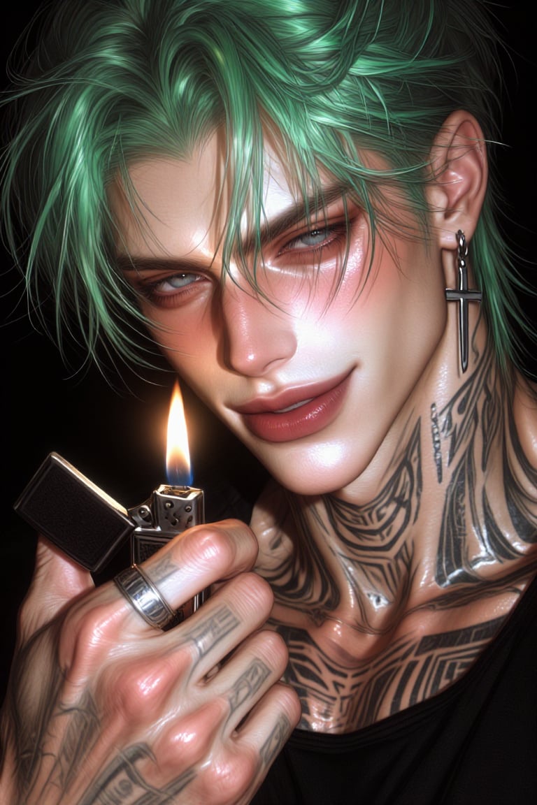 Tox1c1ty,  A man with sharp facial features,  including high cheekbones by della🎀 on Tensor.Art