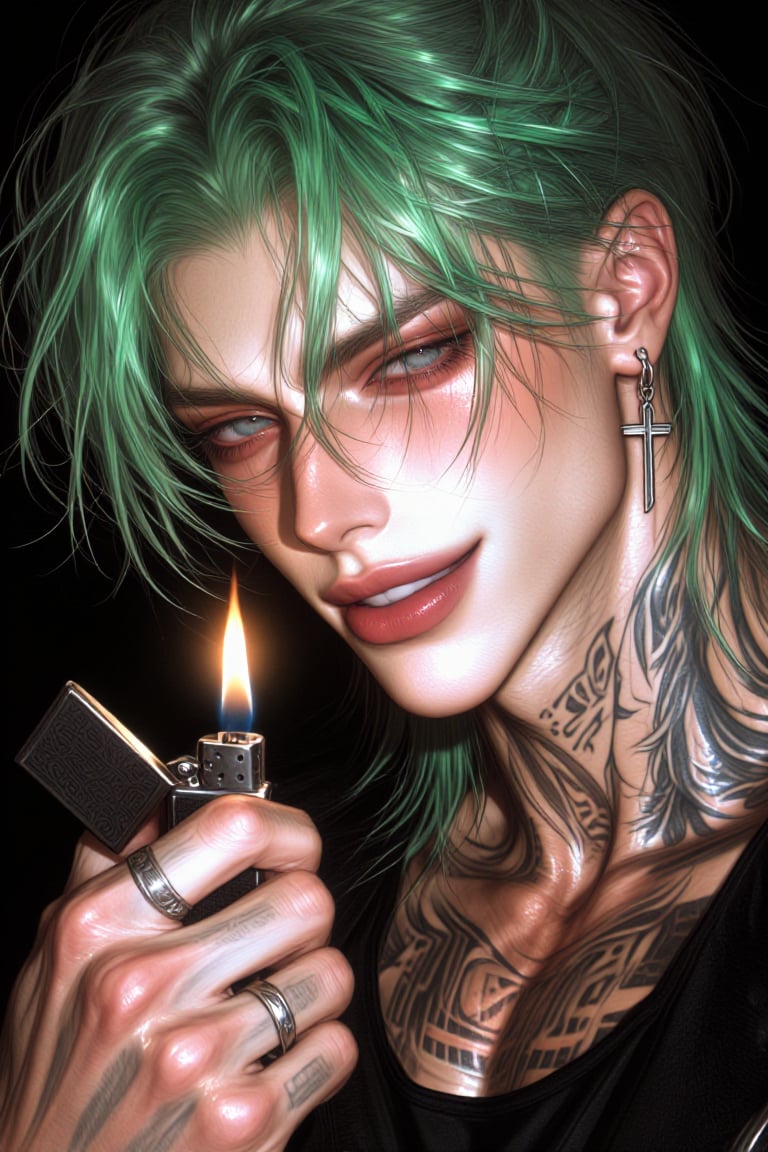 Tox1c1ty,  A man with sharp facial features,  including high cheekbones by della🎀 on Tensor.Art