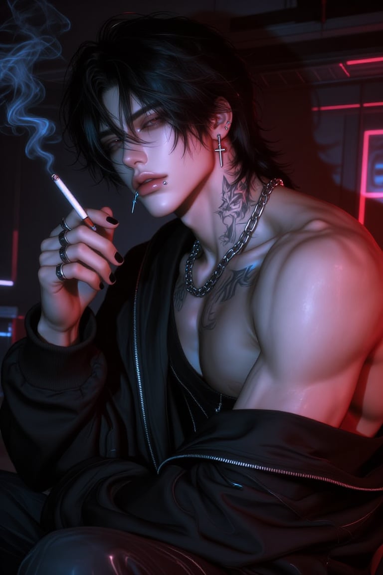 solo,  male,  masculine features by Nini Nozomi on Tensor.Art