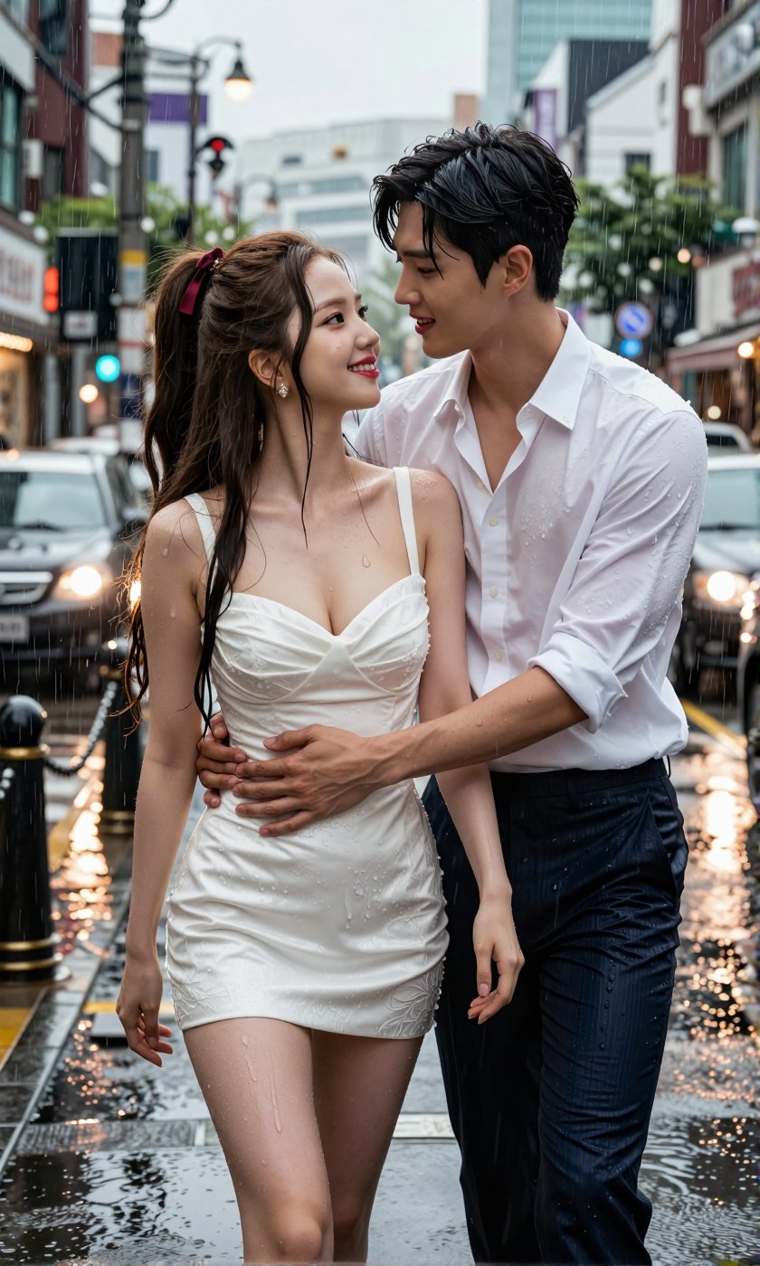 Image of a Korean woman Actual Photo: 2.0,  "A beautiful Korean woman boasting an hourglass figure,  round and voluptuous...
