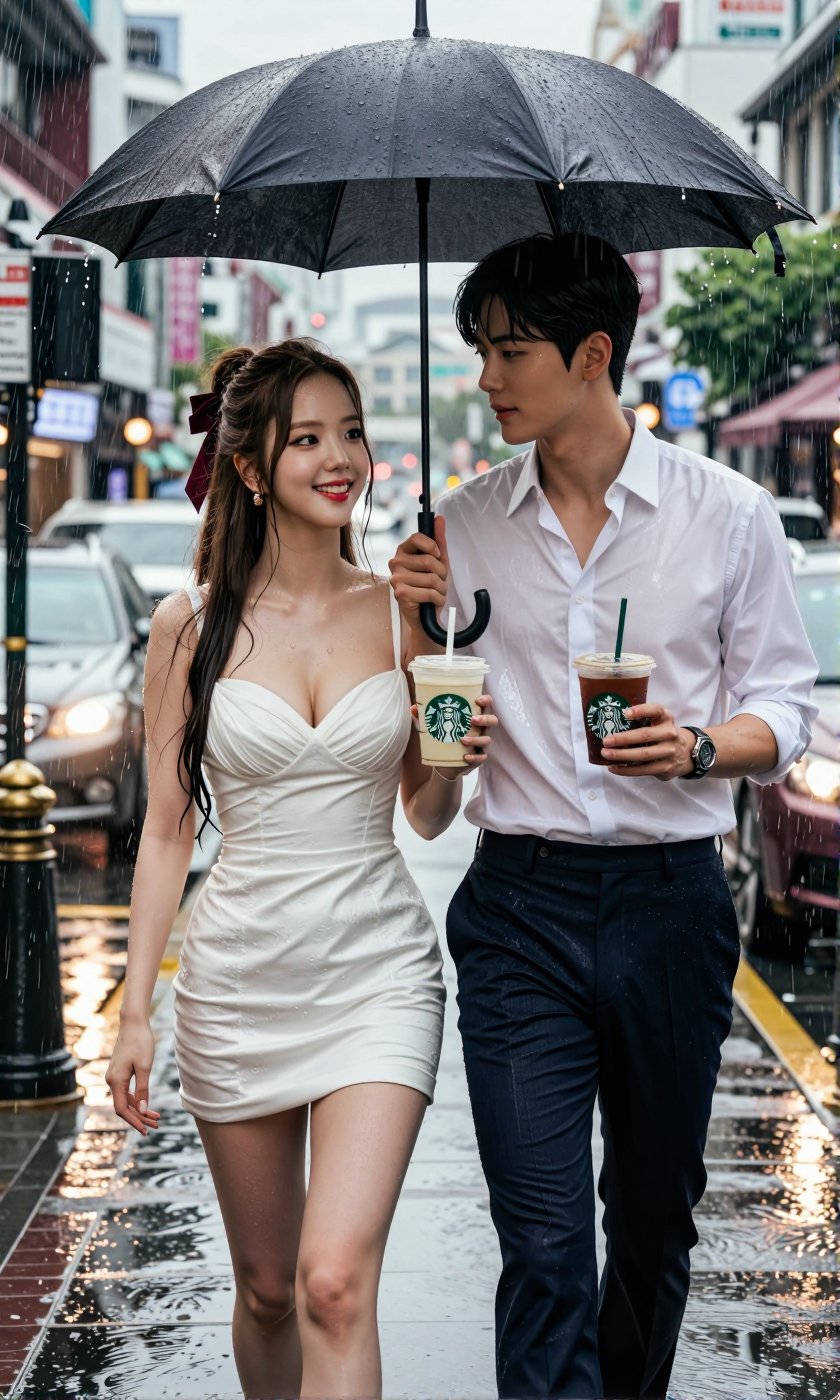 Image of a Korean woman Actual Photo: 2.0,  "A beautiful Korean woman boasting an hourglass figure,  round and voluptuous...
