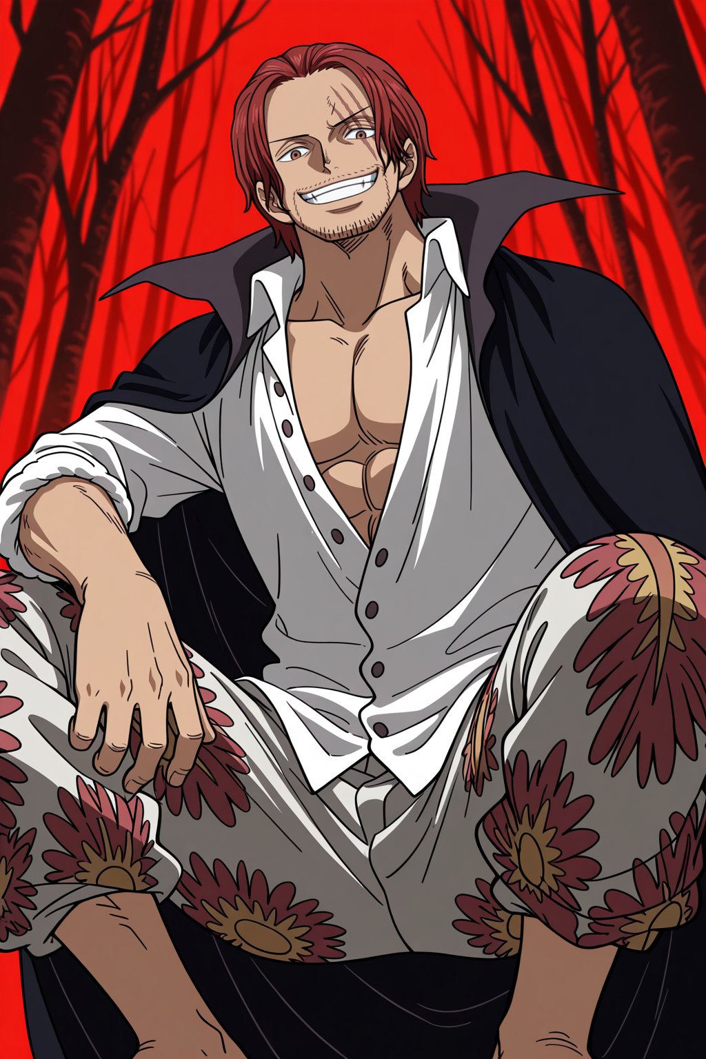 male focus,  1boy,  shanks \(one piece\) by Lineko on Tensor.Art