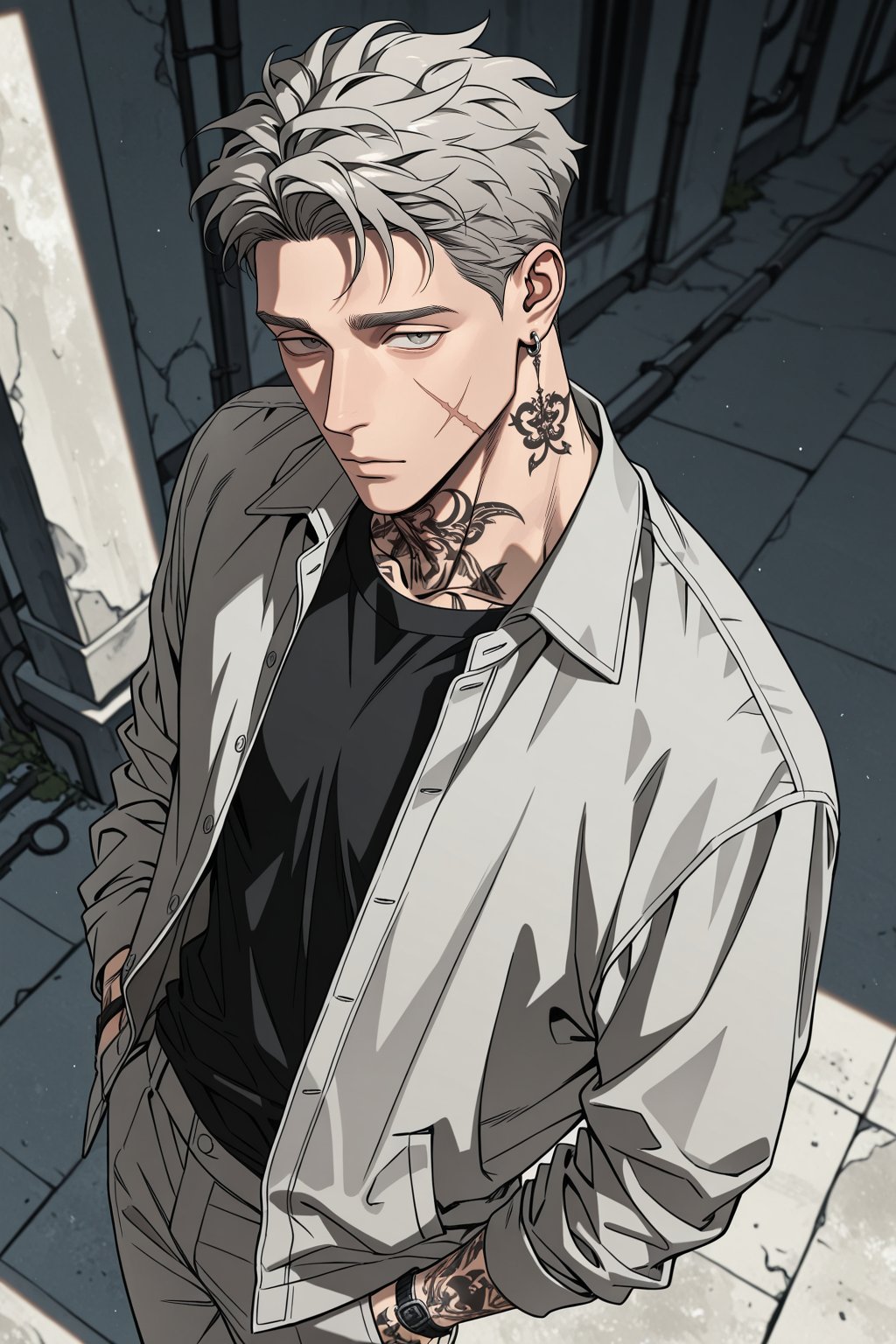 male focus,  1boy,  oh taejoon by Lineko on Tensor.Art