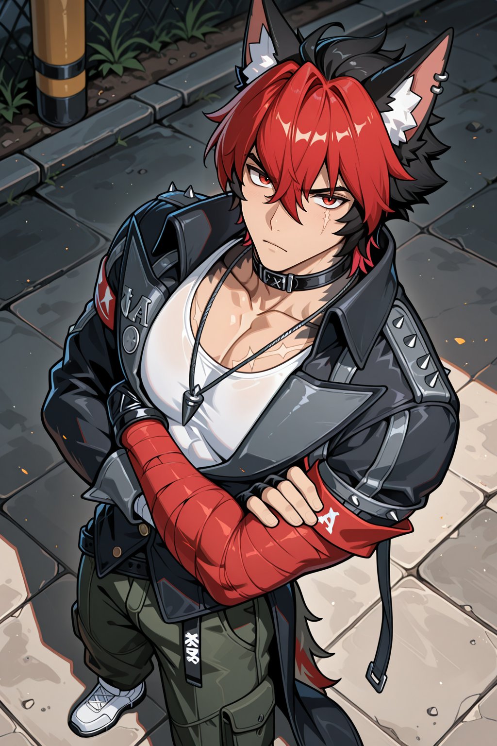 male focus,  1boy,  komano manato by Lineko on Tensor.Art