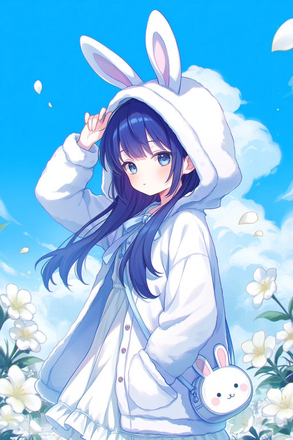 1girl,  animal ears,  animal hood by 13ep on Tensor.Art