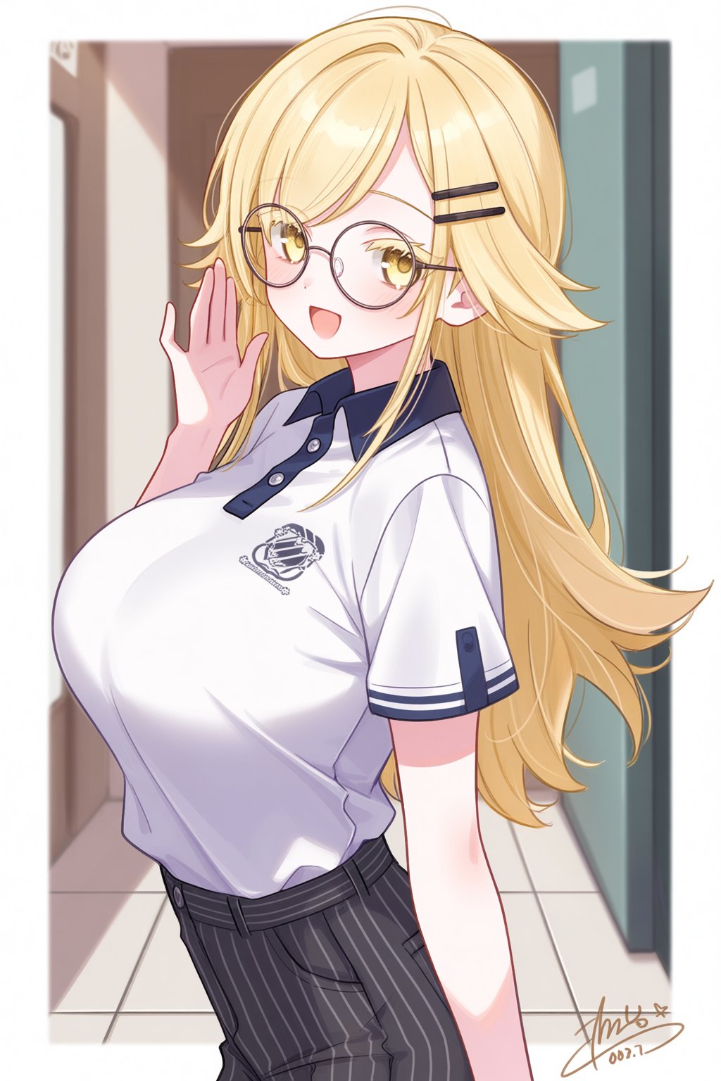 1girl,  alternate breast size \(larger\),  bespectacled by 13ep on Tensor.Art