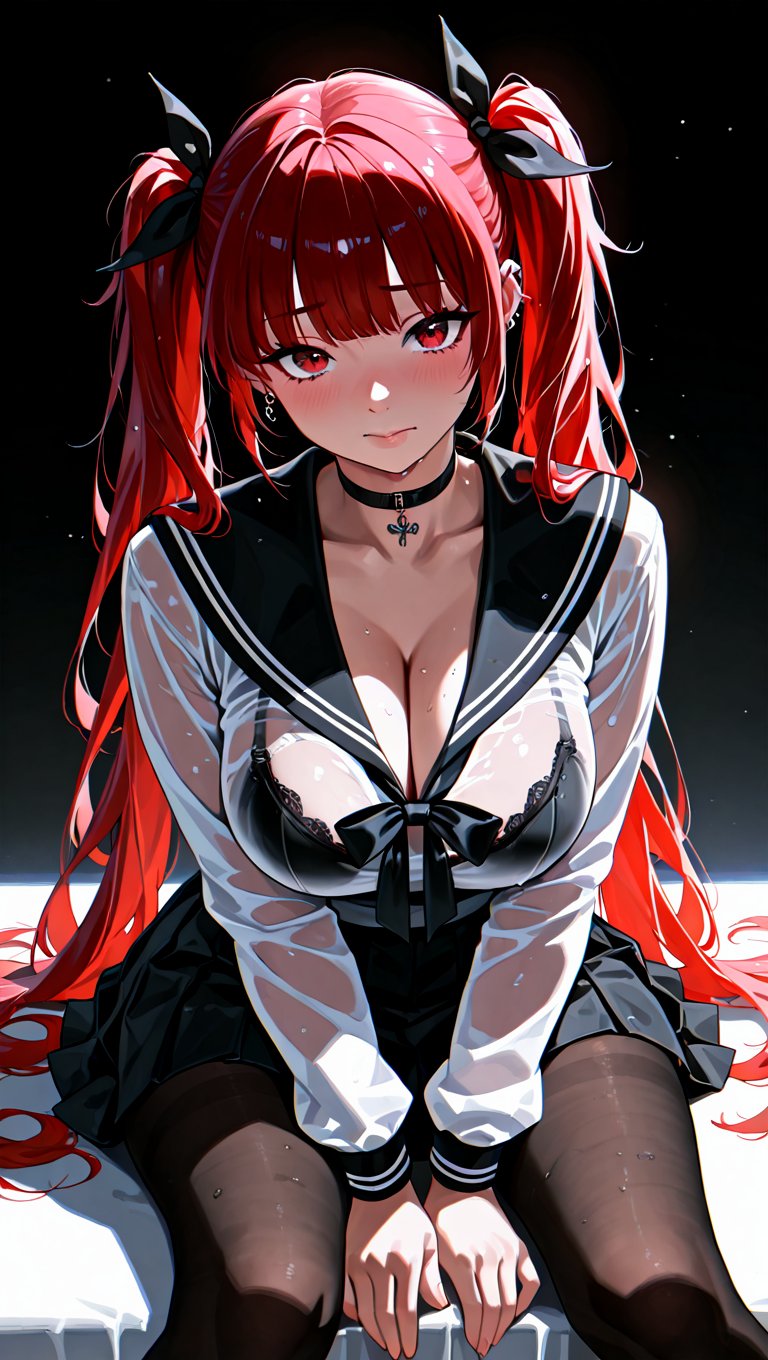1girl,  solo,  (portrait of honolulu in seifuku) by DjM_ on Tensor.Art