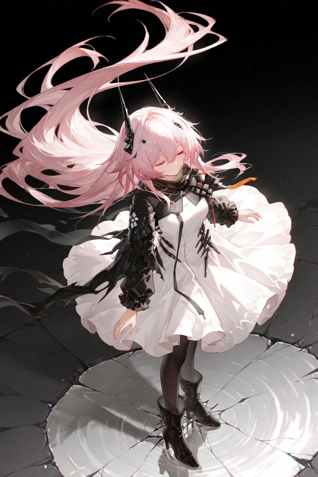 theresa (arknights),  1girl,  black boots by 月老板 on Tensor.Art