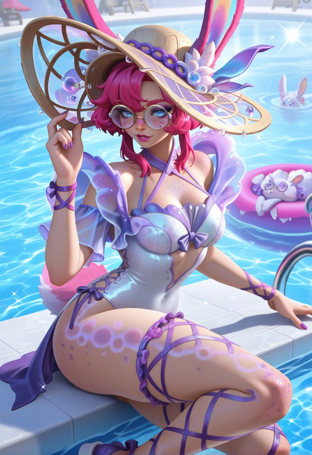 aurorasp,  rabbit girl,  blue eyes by cs12345 on Tensor.Art