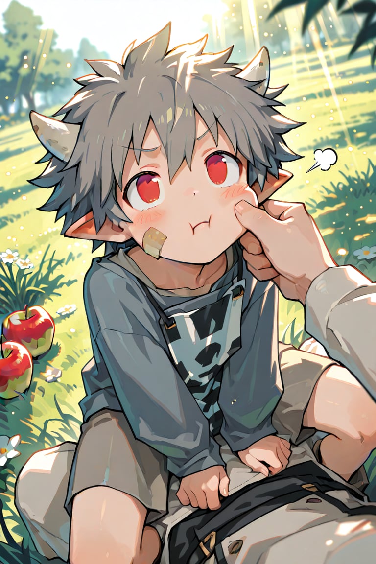 1boy,  looking at viewer,  blush by Adolay on Tensor.Art