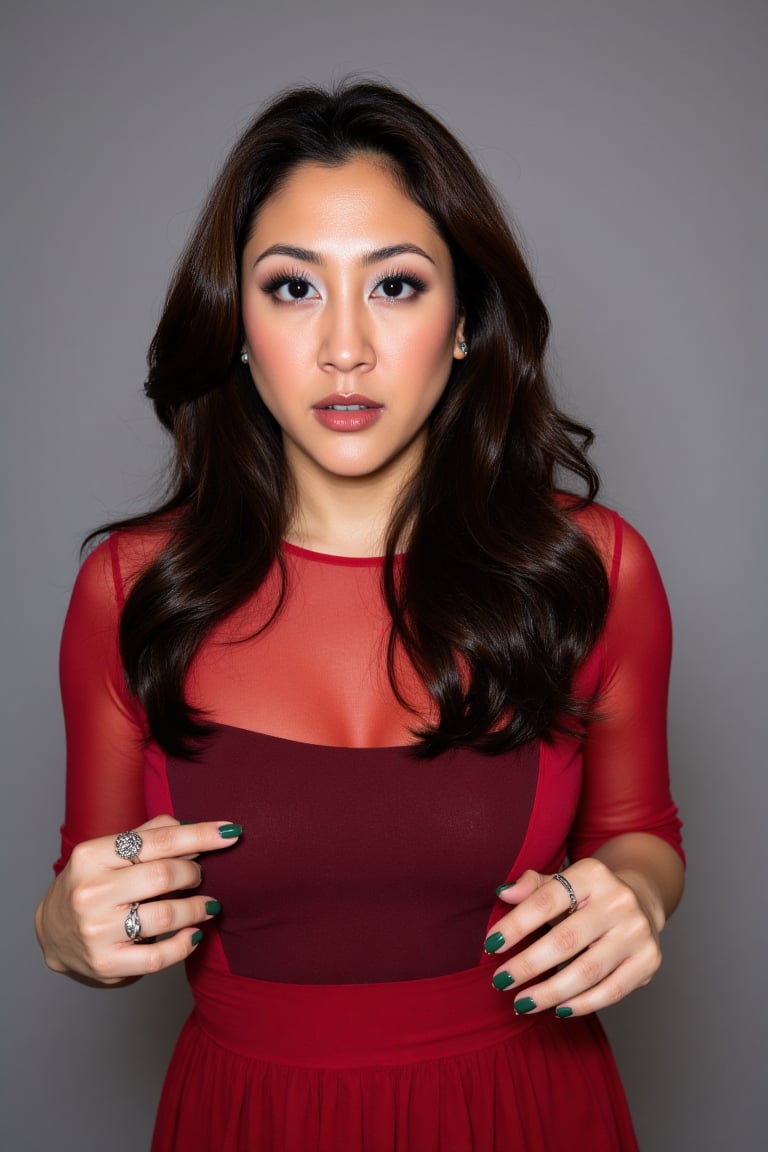 Walet-Merah,  Sherired,  Photograph of an East Asian woman with fair skin and long by Zero-Moralezz on Tensor.Art