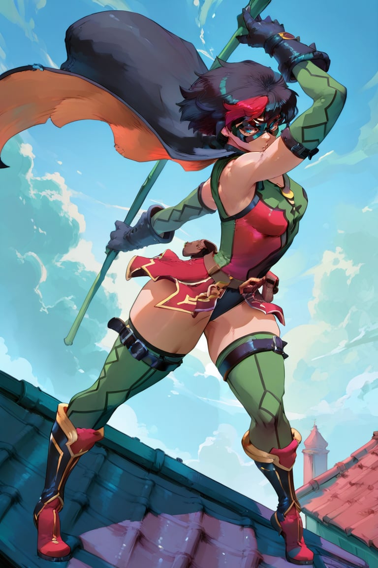 Robin Ame,  Short Hair,  Black Hair by san on Tensor.Art