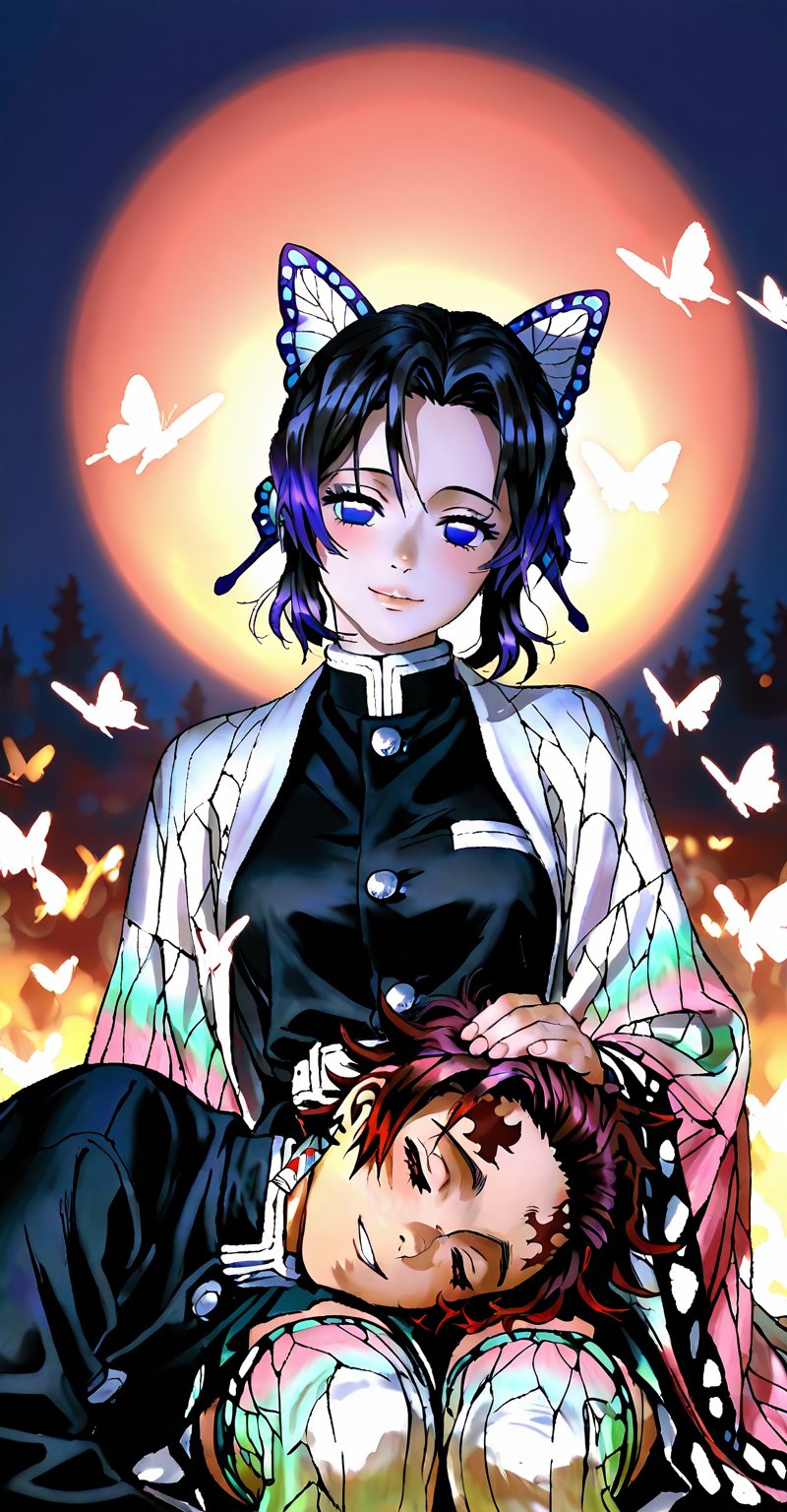 ((Emphasize a blend of anime aesthetics with painterly digital rendering techniques)),  the use of light and shadow create...